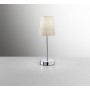 Lume da comodino con paralume sabbia e struttura cromo lucido Perenz 6506 S, 1 E14, Moderna: Coppolav.it