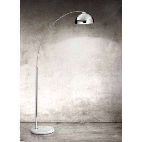Lume con paralume plissettato e base cromata Ideal Lux Eternity TL1 Big, E27