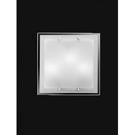 Plafoniera con vetro bianco molto luminosa Perenz 5744 B, 3 E27, Moderna, IP20: Coppolav.it