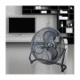 Ventilatore industriale turbo da terra con oscillazione laterale Termozeta TZBA03, Pale da 45 cm, 3 Velocità, 100W, Nero Metallo