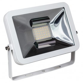 Faro LED 20W Bianco per esterni IP65 Elplast Beghelli 86101 SEF Slim LED, Luce Calda 3000K, 1800 Lumen, Alluminio Pressofuso