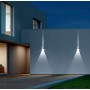 Isyluce 516N-21 Applique Cubo da parete 16W, Bianco, Fascio regolabile, Luce naturale, 2000 Lumen, IP54