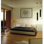 Sospensione Vistosi Smoking SP D2 composta da due elementi, Nero e Cristallo trasparente, 2 E27, MADE IN ITALY, Elegante