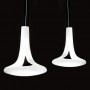 Sospensione Vistosi Ferea SP Bianca, Vetro soffiato, 1 E27, MADE IN ITALY, Moderna e semplice: Coppolav.it: Sospensioni