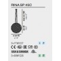 Sospensione Vistosi Rina SP 45C Bianca, Vetro realizzato con tecnica delle murrine, 3 E27, MADE IN ITALY, Elegante e semplice