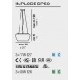 Vistosi Implode SP 50 Sospensione Bianco e Trasparente, Diametro 50 cm, 3 E27, MADE IN ITALY, Luminosa e Moderna