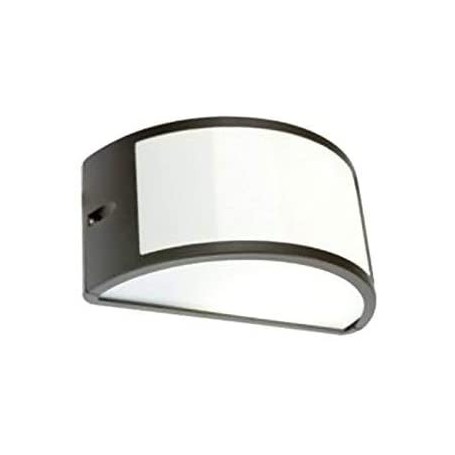 Lampada da parete o soffitto per esterno nera GreenLight 08594,1 E27, Diffusore in termoplastica , Alluminio Pressofuso, IP44