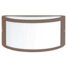 Lampada da parete o soffitto per esterno Marrone GreenLight 77500,1 E27, Diffusore in termoplastica , Alluminio Pressofuso, IP44