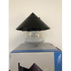 Lampada da parete per esterno Nera rivolta verso il basso GreenLight 08691,1 E27, PMMA, IP44