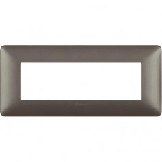 Placca Bticino Matix AM4806MIR 6 moduli Iron, Tecnopolimero, 6 Posti, Serie Civili, MADE IN ITALY