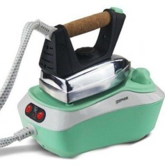 Ferro da stiro con caldaia e manico in sughero 2300W Zephir ZHF5000, 850 ml, Ferro e caldaia indipendenti, 3,5 bar, Verde/Nero
