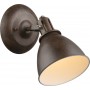 Faretto orientabile color Ruggine Globo Lighting Giorgio 54647-1,1 E14, Design Classico: Coppolav.it