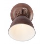 Faretto orientabile color Ruggine Globo Lighting Giorgio 54647-1,1 E14, Design Classico: Coppolav.it
