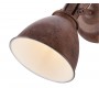 Faretto orientabile color Ruggine Globo Lighting Giorgio 54647-1,1 E14, Design Classico: Coppolav.it