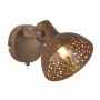 Faretto orientabile color Ruggine con interruttore sulla base Globo Lighting Celine 54652-1,1 E14, Design Classico: Coppolav.it