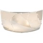 Plafoniera quadrata a 3 luci con vetro satinato decorato Globo Lighting Paranja 40403-3, 3 E27, Moderna e Luminosa, 40 x 40 cm