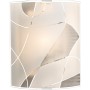 Lume con paralume plissettato e base cromata Ideal Lux Eternity TL1 Big, E27