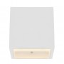 Applique da parete biemissione a forma di cubo in gesso bianco tinteggiabile Globo Lighting Christine 55010W4, 1 G9, Moderno