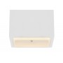 Applique da parete biemissione a forma di cubo in gesso bianco tinteggiabile Globo Lighting Christine 55010W4, 1 G9, Moderno