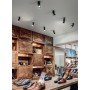 Faretto spot cilindro Nero orientabile fino a 90° Perenz Connect 6810 N, 1 GU10, IP20, Struttura in alluminio: Coppolav.it