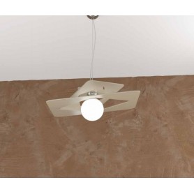 Lume con paralume plissettato e base cromata Ideal Lux Eternity TL1 Big, E27