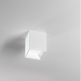 Lampada da soffitto Bianca LED a forma di Prisma IsyLuce 926, 12W, Luce Calda, 1080 Lumen, 3000°K, Moderna e Luminosa