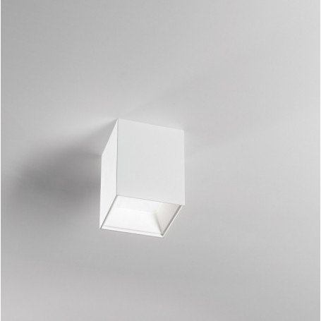 Lampada da soffitto Bianca LED a forma di Prisma IsyLuce 926, 12W, Luce Calda, 1080 Lumen, 3000°K, Moderna e Luminosa