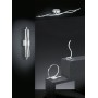 Lume con paralume plissettato e base cromata Ideal Lux Eternity TL1 Big, E27