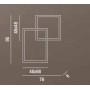 Lume con paralume plissettato e base cromata Ideal Lux Eternity TL1 Big, E27