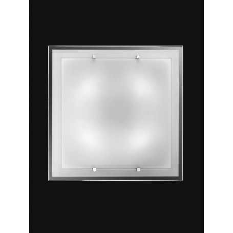 Plafoniera con vetro bianco molto luminosa Perenz 5746 B, 4 E27, Moderna, IP20