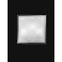 Lume con paralume plissettato e base cromata Ideal Lux Eternity TL1 Big, E27