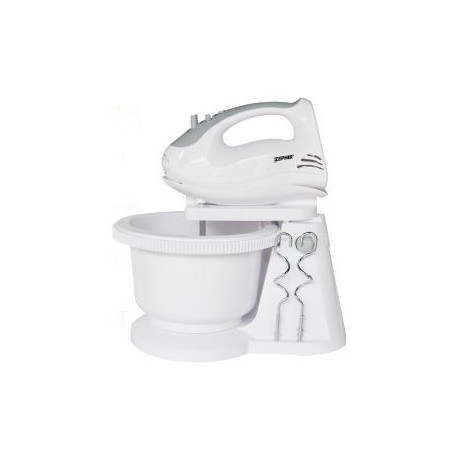 Mixer Sbattitore con ciotola rotante da 2 litri e doppio set di fruste Zephir ZHC464, 250W, 5 Velocità + Turbo: Coppolav.it