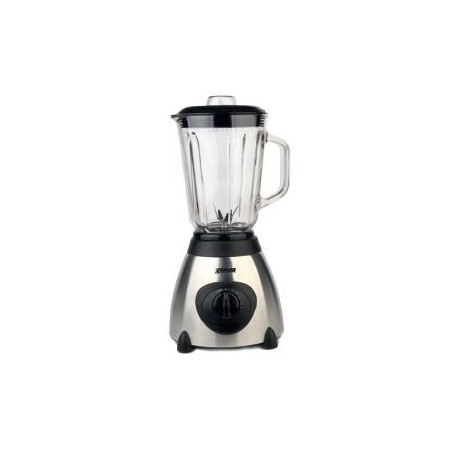 Frullatore blender con bicchiere in vetro da 1,5 l e lama in acciaio tritaghiaccio Zephir ZHC486, 600W, 5 Velocità e Pulse