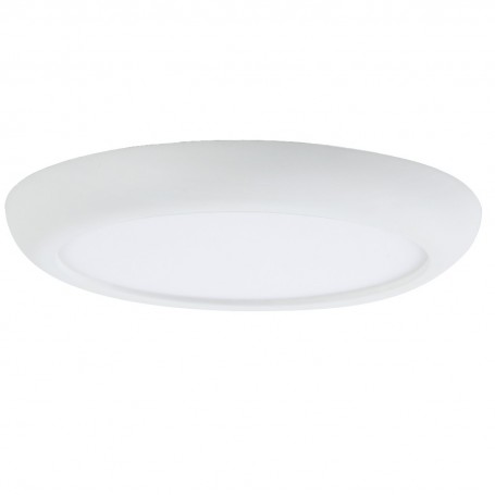 Lampada da soffitto o semincasso LED Bianca Tonda 2in1 Lampo Teknica Tricolor, Doppia potenza 8W/12W, Luce Calda-Naturale-Fredda