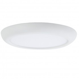 Lampada da soffitto o semincasso LED Bianca Tonda 2in1 Lampo Teknica Tricolor, Doppia potenza 8W/12W, Luce Calda-Naturale-Fredda