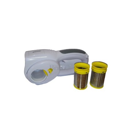 Grattugia elettrica ricaricabile con 2 rulli dentati in acciaio e 45 minuti di autonomia Zephir ZHC28, 25W, Dimensioni ridotte