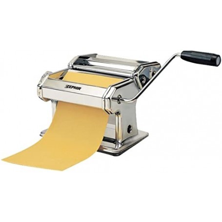 Macchina per la pasta manuale professionale con corpo ed ingranaggi in acciaio Zephir ZHC4000, 7 Posizioni, 2 rulli standard