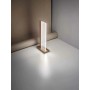 Lampada da tavolo LED Bianco Opaco con diffusore decorato da microincisioni laser Perenz Ghost 6859 BCT, Sistema LED 7W, IP20