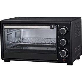 Forno elettrico 21 litri con timer 60 minuti e Luce interna Zephir ZHC21N, 1300W, Maniglia frontale in acciaio, 100°C-230°C