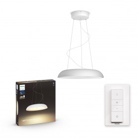 Sospensione Bianca 33,5W Philips Hue White Ambiance Amaze, Luce Calda-Bianca, Telecomando incluso o Bluetooth, 3000 Lumen, IP20