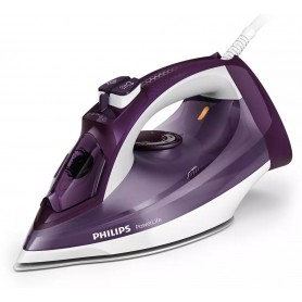 Ferro da stiro a vapore con piastra SteamGlide antigraffio e sistema anti calcare Philips GC2995, 2400W, Colpo di vapore 160g