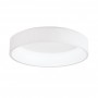 Plafoniera tonda bianca moderna Eglo 39286 Marghera, Sistema LED 25,5W, Luce calda, 3000 Lumen, 3000K, IP20