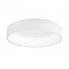 Plafoniera Eglo Marghera 39287 Bianca, Tonda, Sistema LED 34W, Luce calda, 3800 Lumen, Struttura in metallo, Moderna, IP20