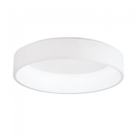 Plafoniera tonda bianca moderna Eglo 39286 Marghera, Sistema LED 25,5W, Luce calda, 3000 Lumen, 3000K, IP20