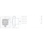 Aspiratore da muro diametro 100 mm Vortice 11201 M100/4", Portata 90 m3/h, Struttura in plastica, Elicoidale, MADE IN ITALY, IMQ