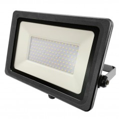 Faro LED 100W Luce naturale per esterni IP65 Lampo Lighting FATEK100WGBN, 10000 Lumen, 4000K, Alluminio Grigio, Staffa rotabile