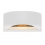 Applique da parete biemissione a forma di cubo in gesso bianco tinteggiabile Globo Lighting Christine 55010W4, 1 G9, Moderno