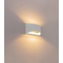 Applique da parete biemissione a forma di cubo in gesso bianco tinteggiabile Globo Lighting Christine 55010W4, 1 G9, Moderno