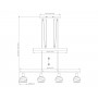 Sospensione moderna con vetri fumé decorati struttura cromo satinato regolabile in altezza Globo Lighting Roman 54348-4Z, 4 E14