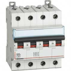 Interruttore magnetotermico 63A Bticino F84A/63 4P Quadripolare, 4 Moduli, 4.5 KA, Installazione da quadro, MADE IN ITALY